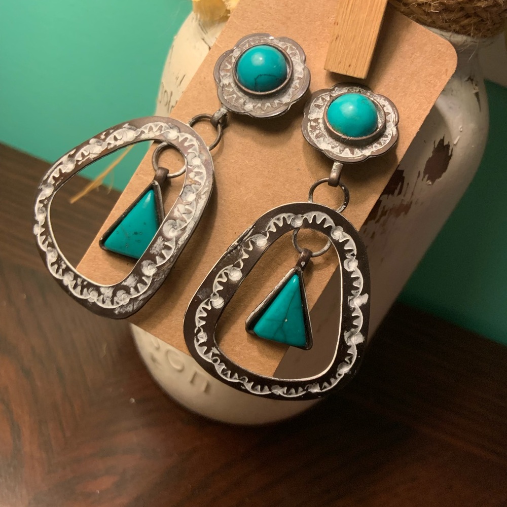 Navaho Western Concho Earring  NEW